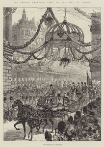 Het bezoek van de Duitse keizer aan de stad Londen